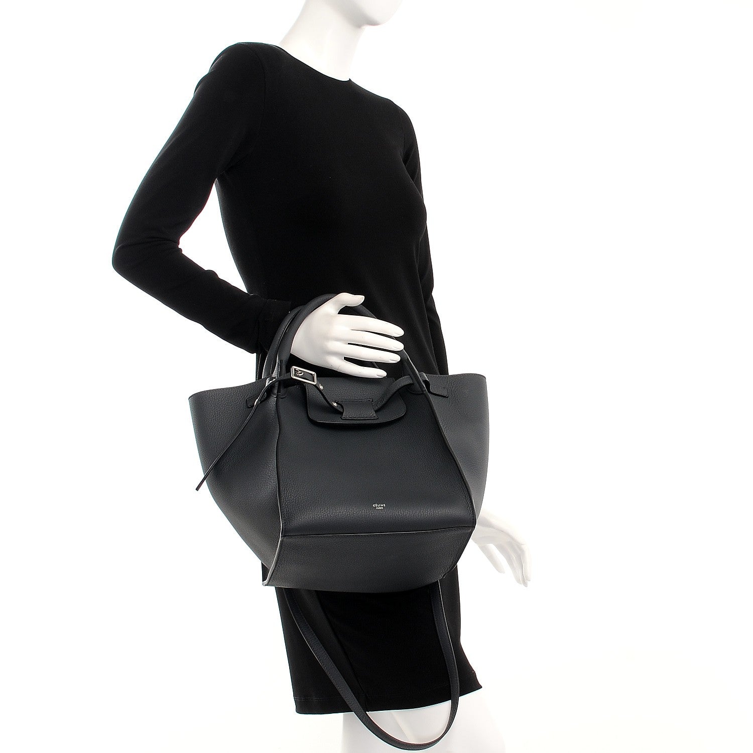 Celine Supple Grained Calfskin Small Big Bag Anthracite 3 of 7