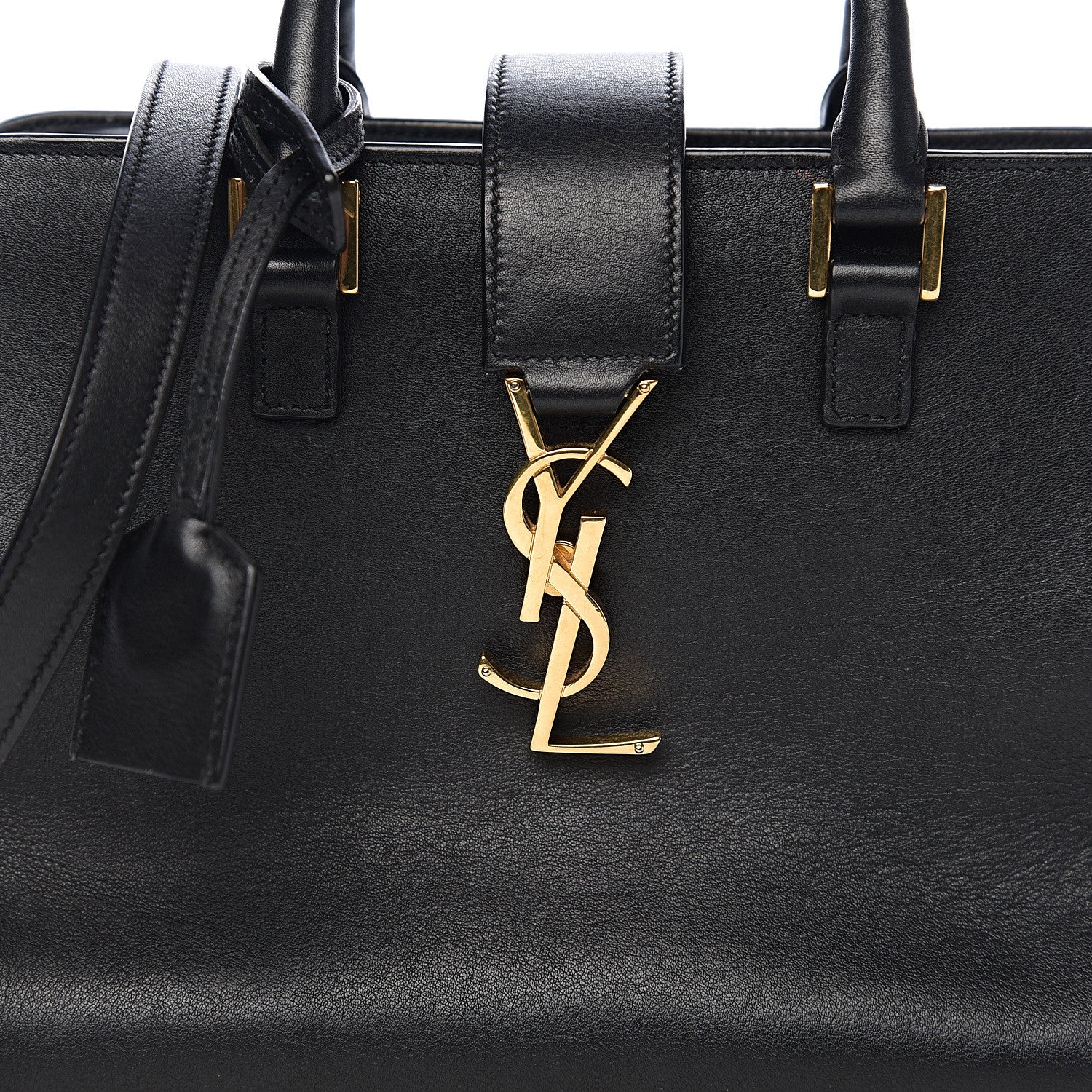 Saint Laurent Calfskin Monogram Baby Cabas Black 15 of 15