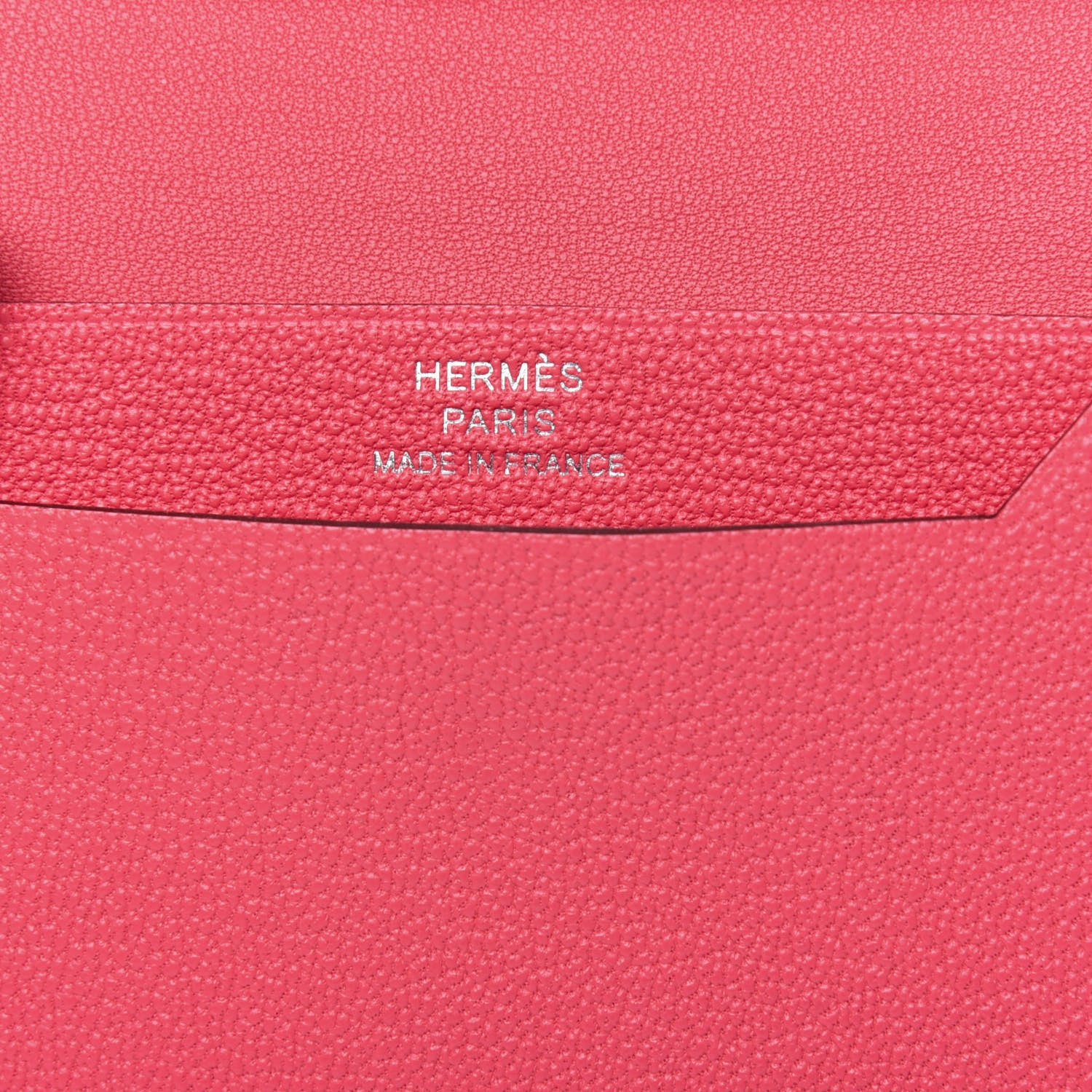 Hermes Chevre Mysore Mini Bearn Wallet Rose Lipstick 6 of 15