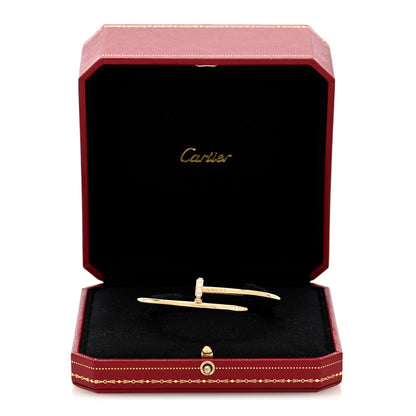 Cartier 18K Yellow Gold Diamond Juste Un Clou Bracelet 17 5 of 5
