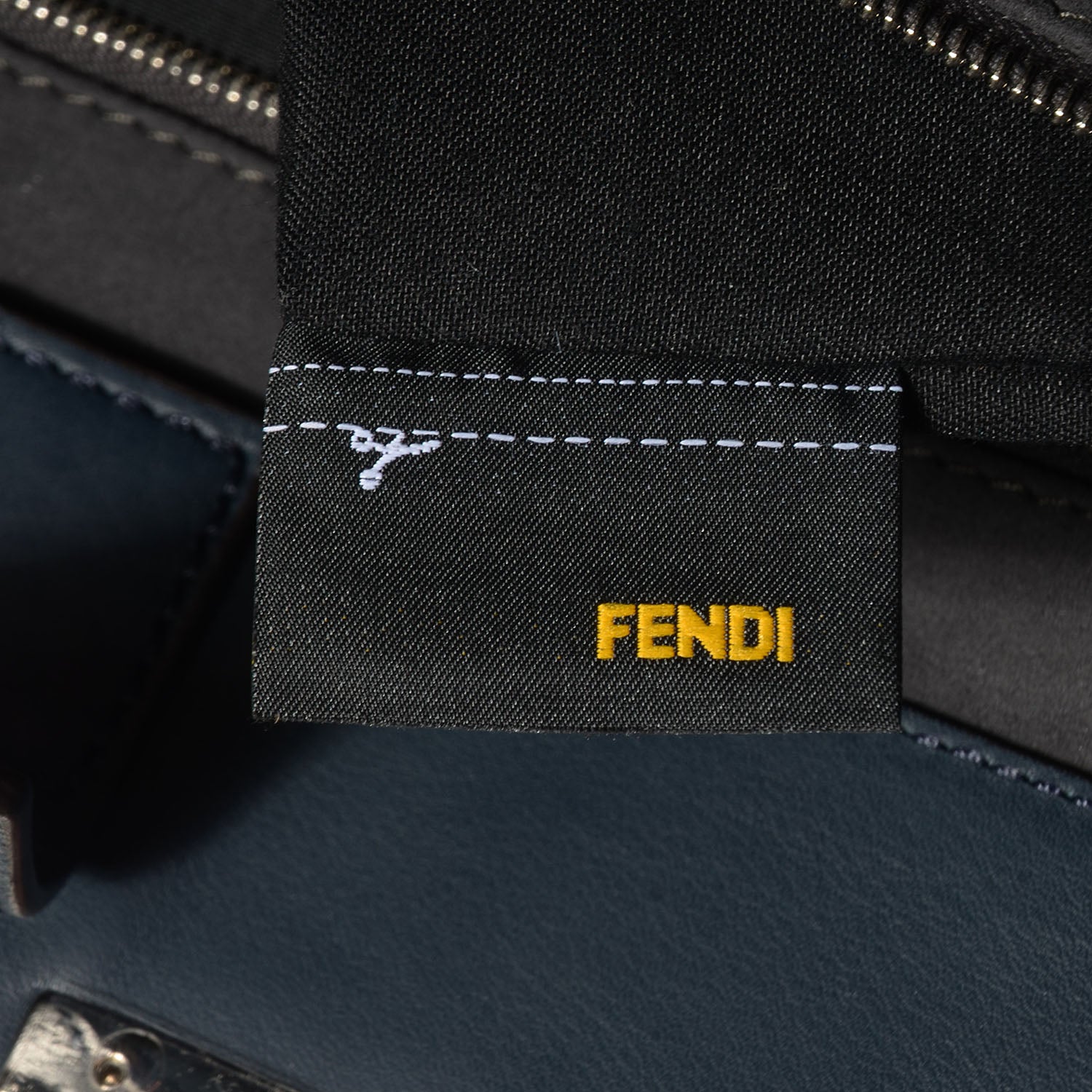 Fendi Vitello Bi-Color Large 3Jours Tote Lavagna Cobalto 9 of 12