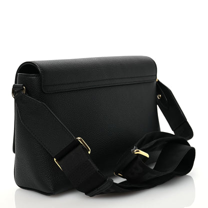 Burberry Grainy Calfskin Vintage Check Note Crossbody Bag Black 3 of 10