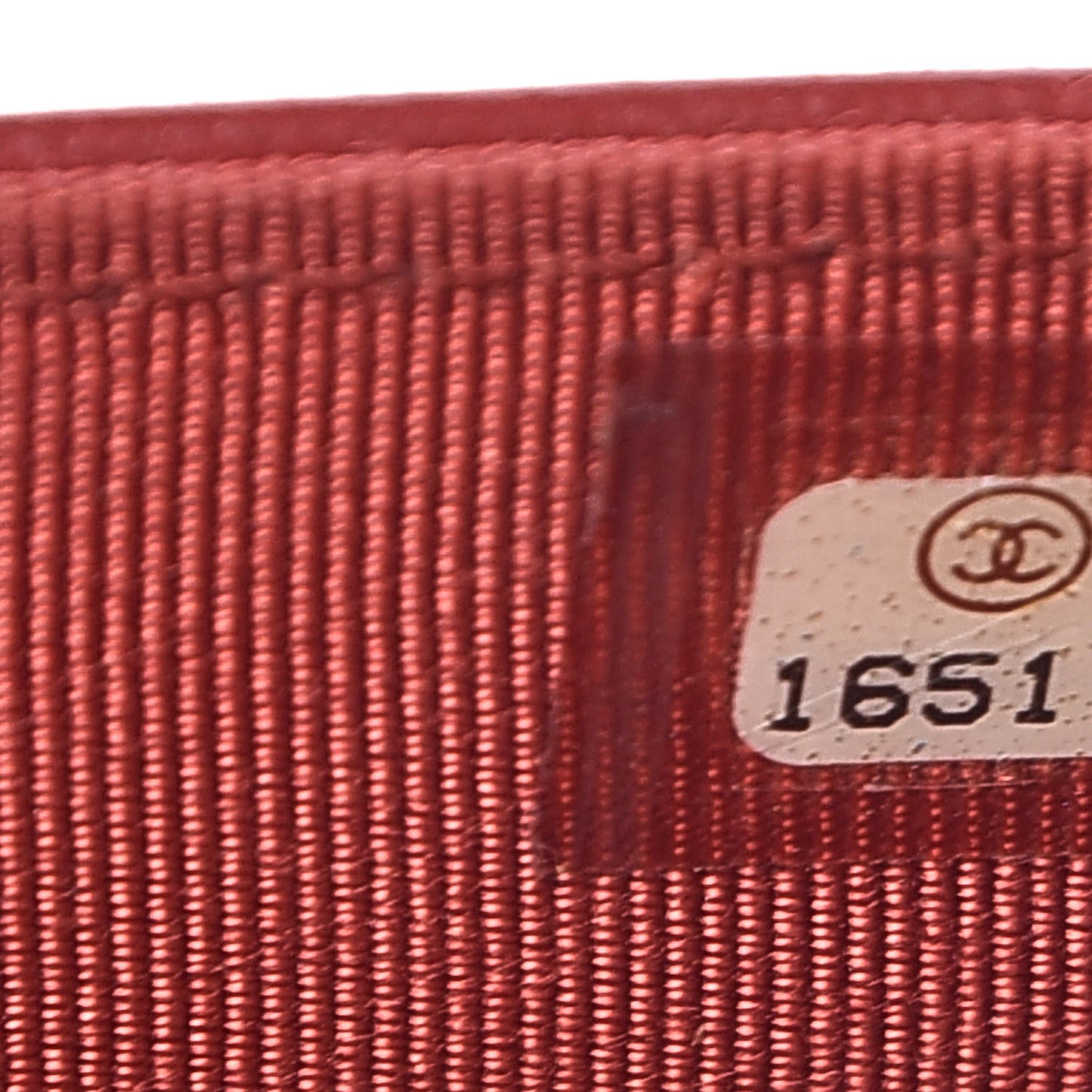 Lambskin Quilted Wallet On Chain WOC Red