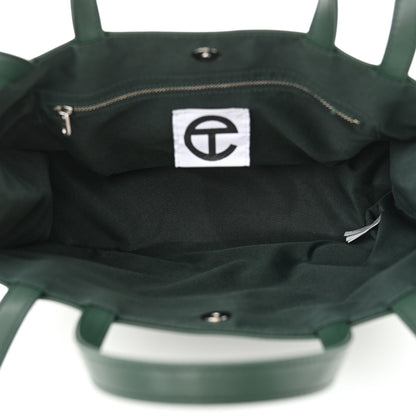 Telfar Vegan Leather Medium Shopping Bag Dark Olive 5 of 10