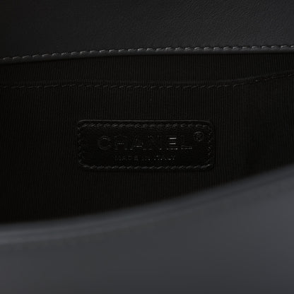 Chanel Tweed Calfskin Medium Boy Flap Grey 8 of 11