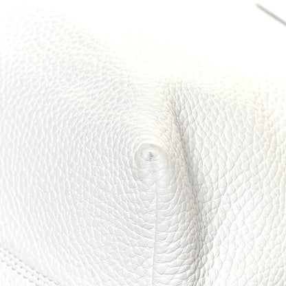 Burberry London Grainy Calfskin Medium Baynard Tote White 10 of 13