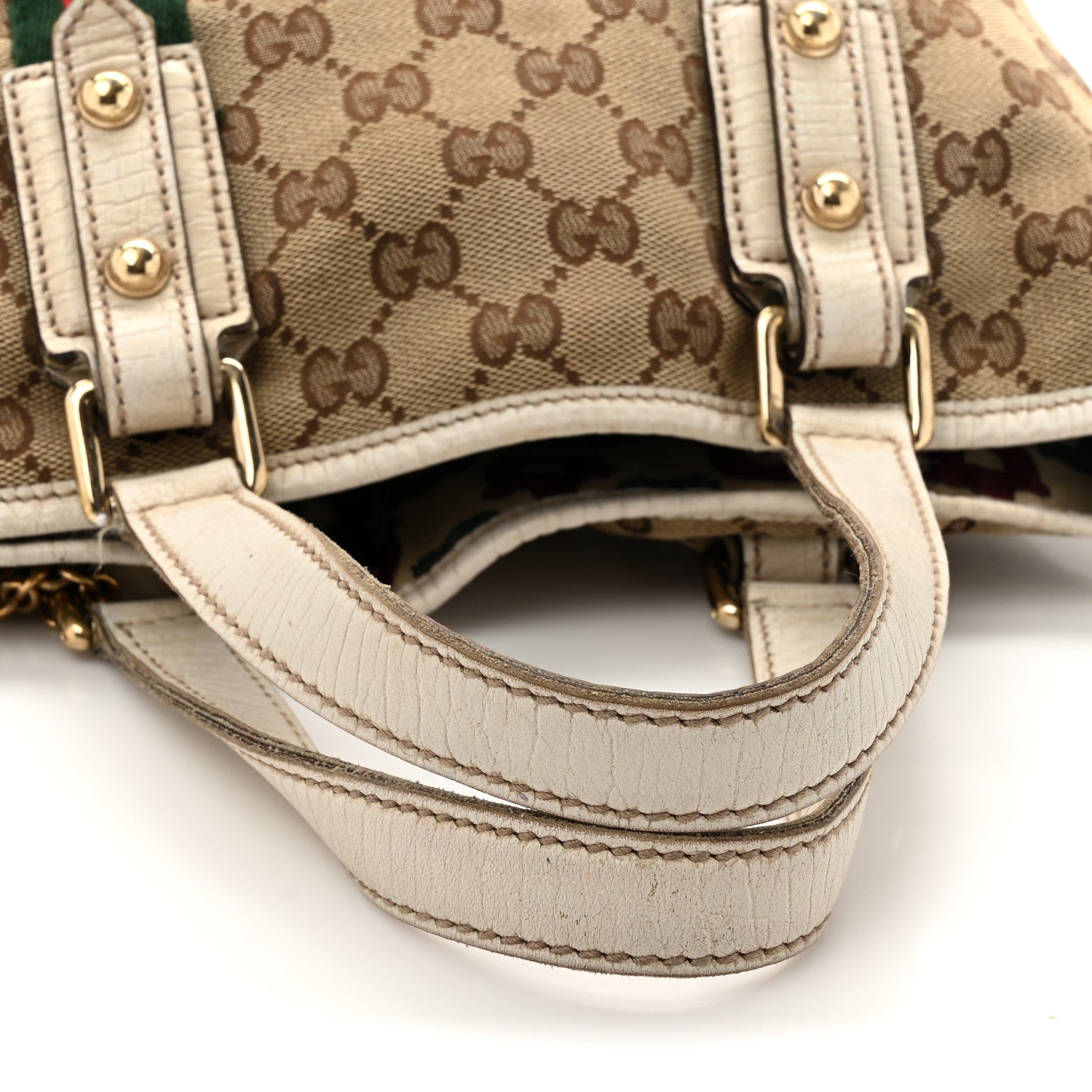 Gucci Monogram Small Jolicoeur Tote White 13 of 15