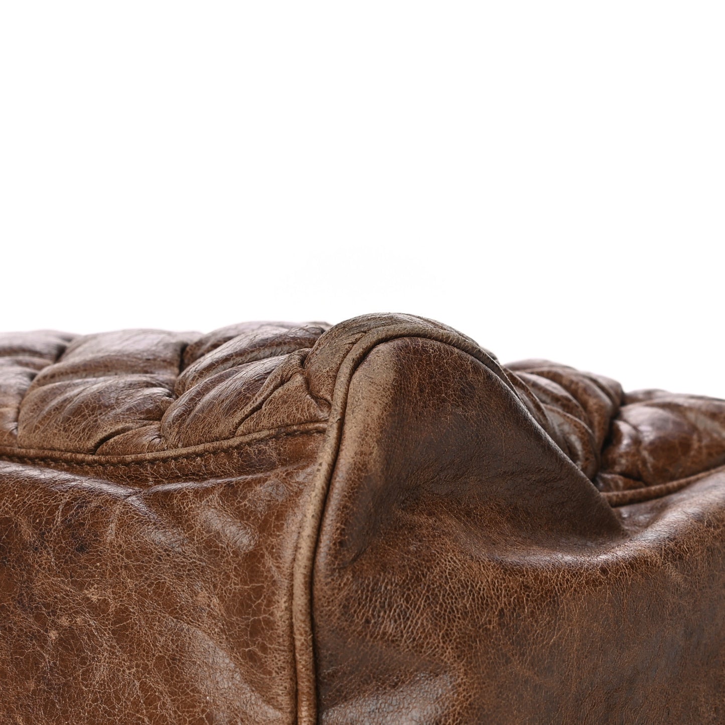 Chevre Quilted Matelasse MM Sienna