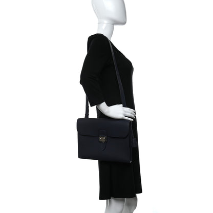Hermes Togo Sac A Depeches 29 Messenger Bag Bleu Nuit 2 of 10