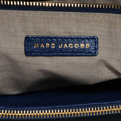 Marc Jacobs Lambskin Quilted The XL Single Flap Navy 5 of 8