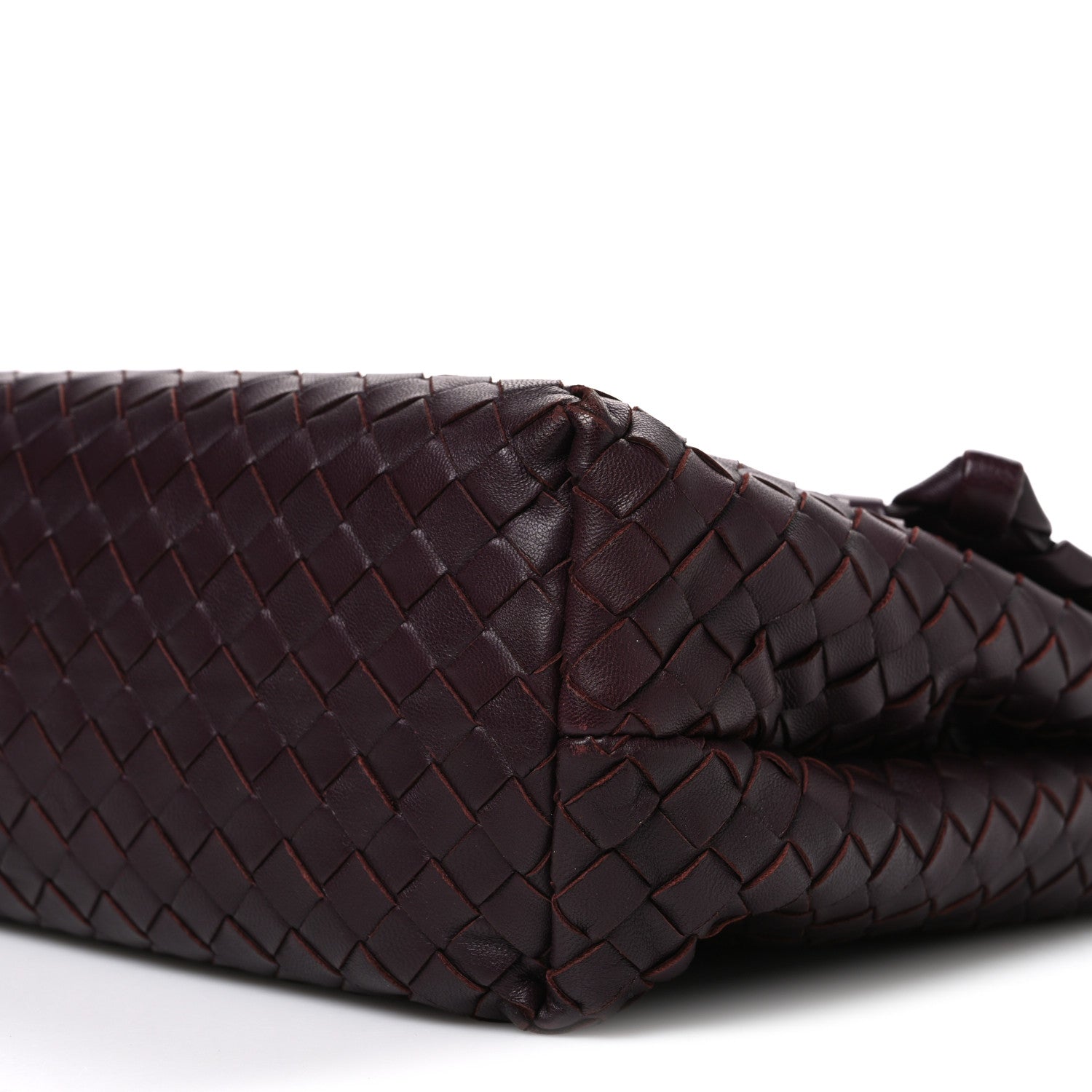 Bottega Veneta Nappa Intrecciato Large Olimpia Bag Burgundy 12 of 12