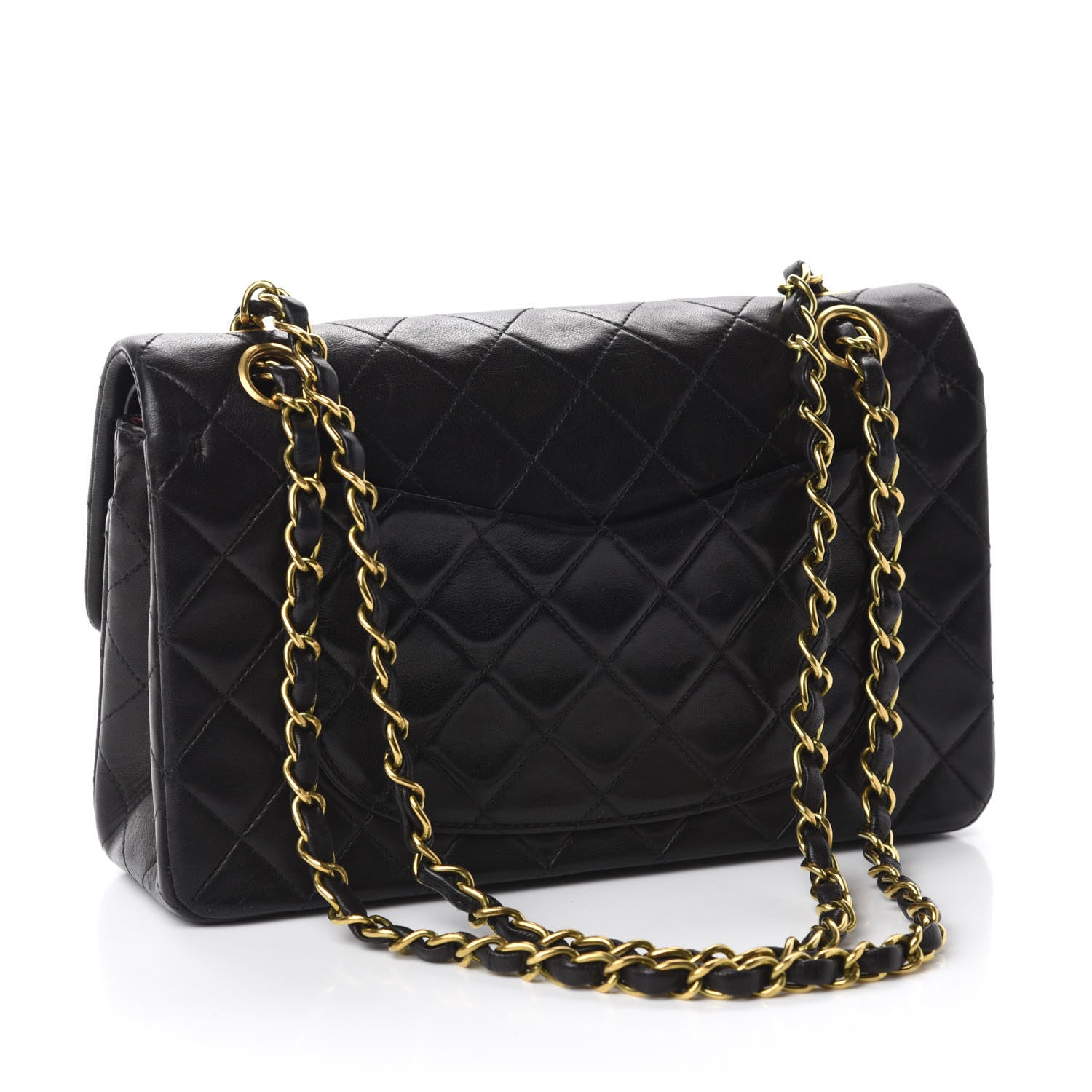 Chanel Lambskin Quilted Small Double Flap Black 3 of 16