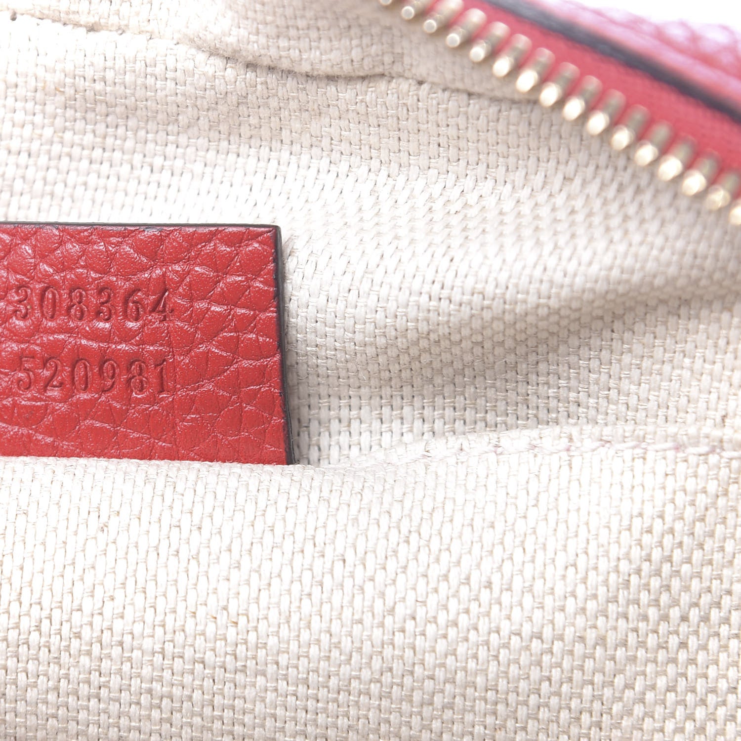 Gucci Pebbled Calfskin Small Soho Disco Bag Tabasco Red 7 of 11