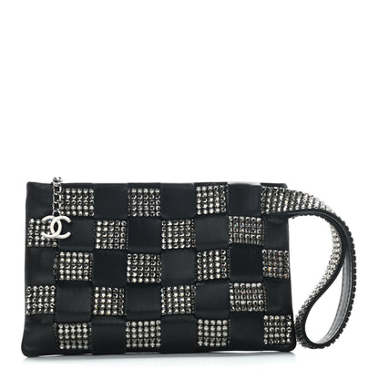 Chanel Lambskin Crystal Wristlet Black 1 of 7