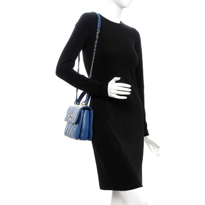 Chanel Lambskin Quilted Small Trendy CC Flap Dual Handle Bag Blue 2 of 14