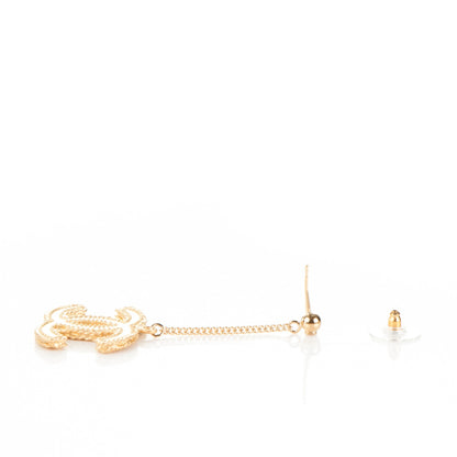 Chanel CC Drop Earrings Gold 3 of 5