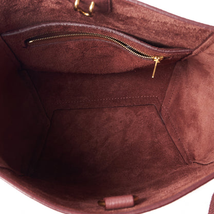 Celine Soft Grained Calfskin Small Sangle Bucket Bag Burgundy 6 of 7