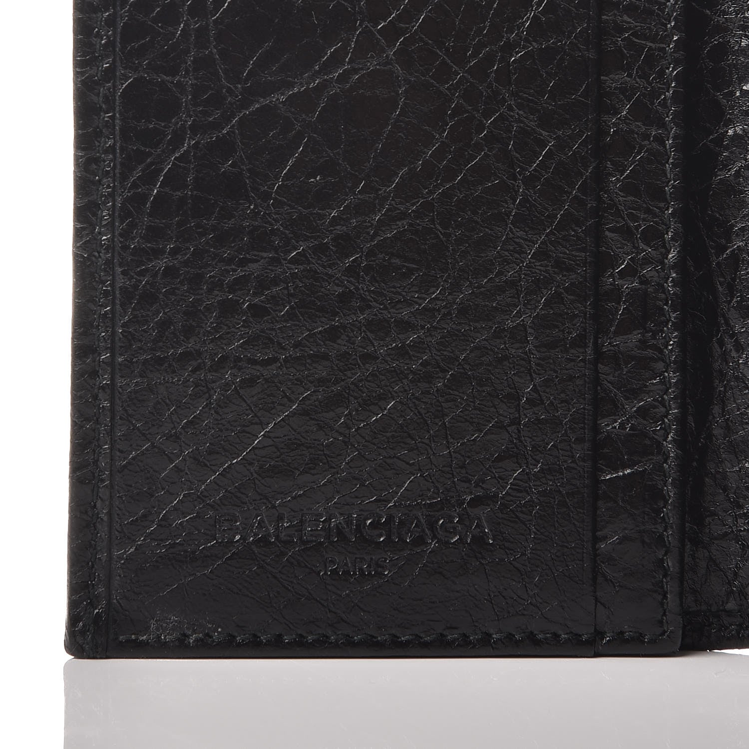 Balenciaga Agneau Giant 12 Silver Hardware Card Case Black 6 of 8