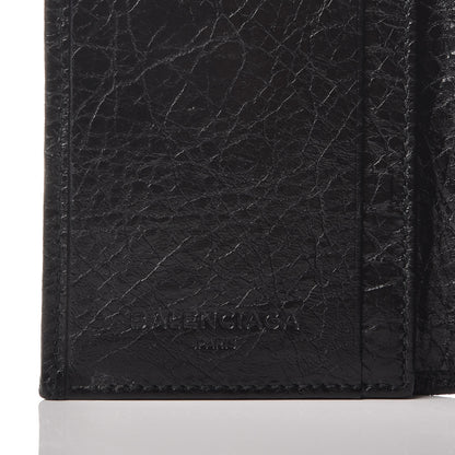 Balenciaga Agneau Giant 12 Silver Hardware Card Case Black 6 of 8