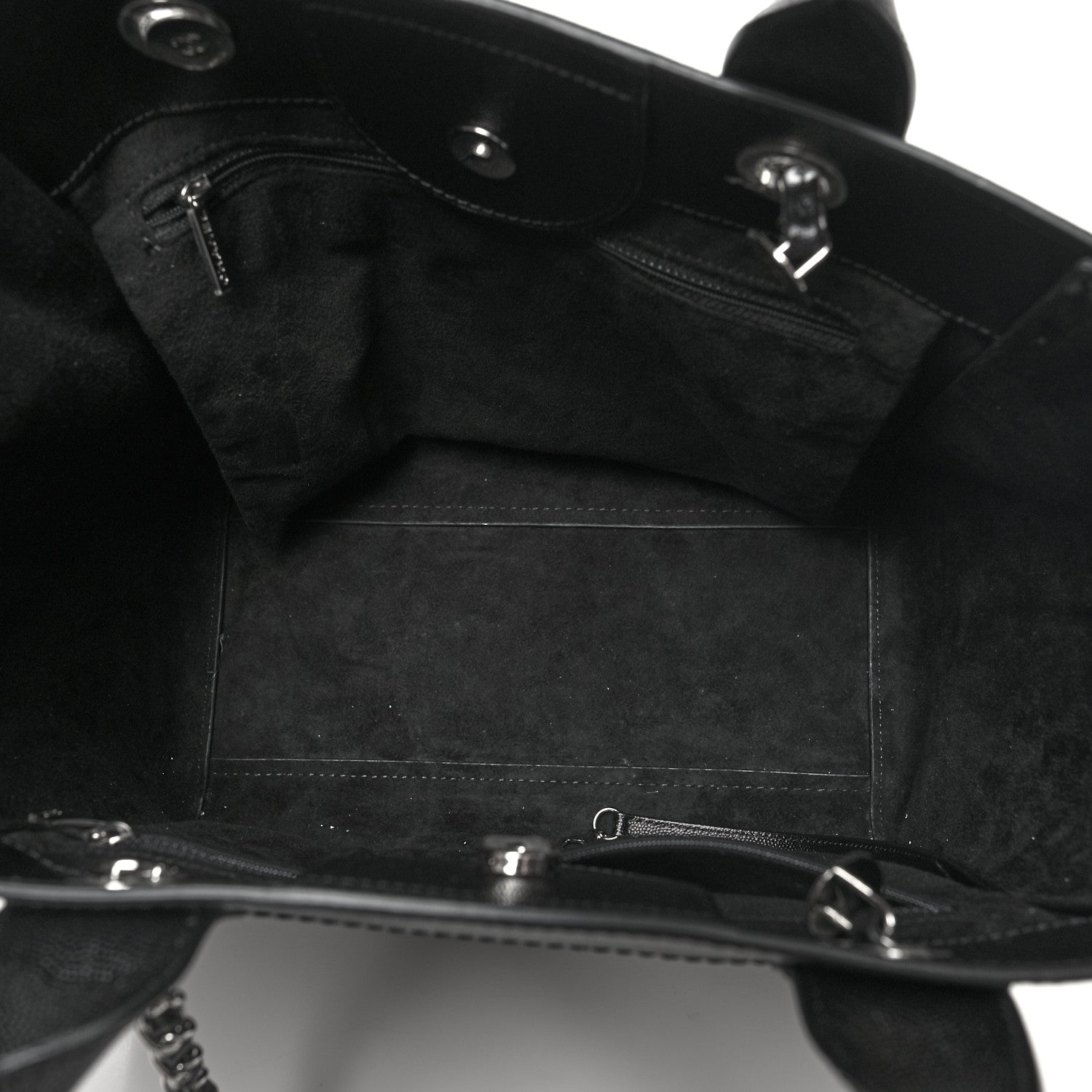 Chanel Caviar Small Studded Deauville Tote Black 5 of 10