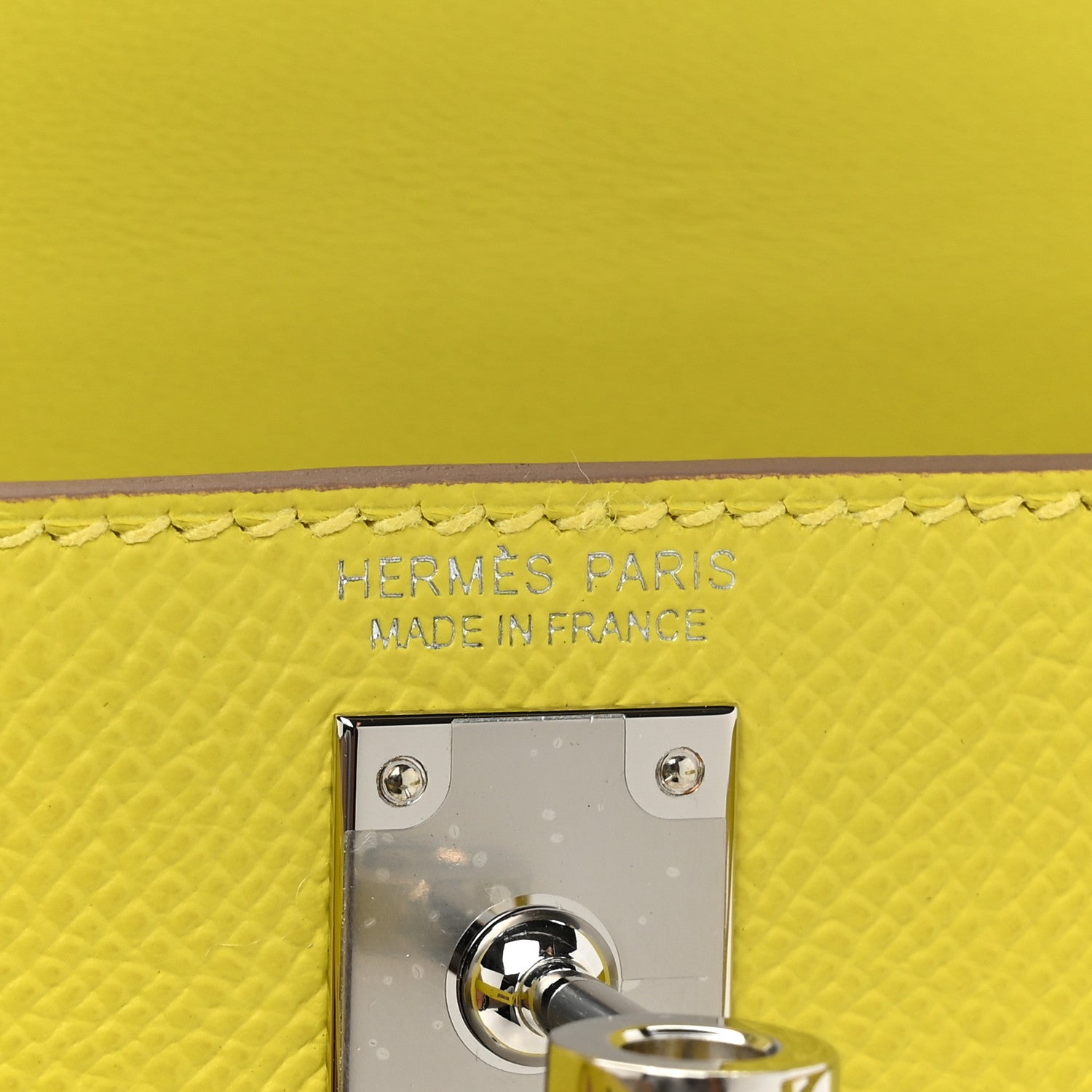 Hermes Epsom Mini Kelly Sellier 20 Lime 6 of 8