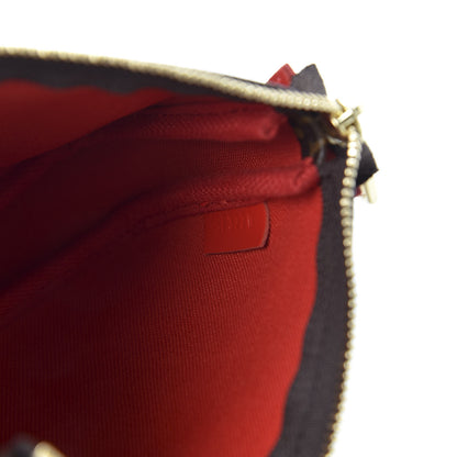 Louis Vuitton Monogram 2020 Christmas Animation Bumper Cars Mini Pochette Accessories Coquelicot 8 of 9