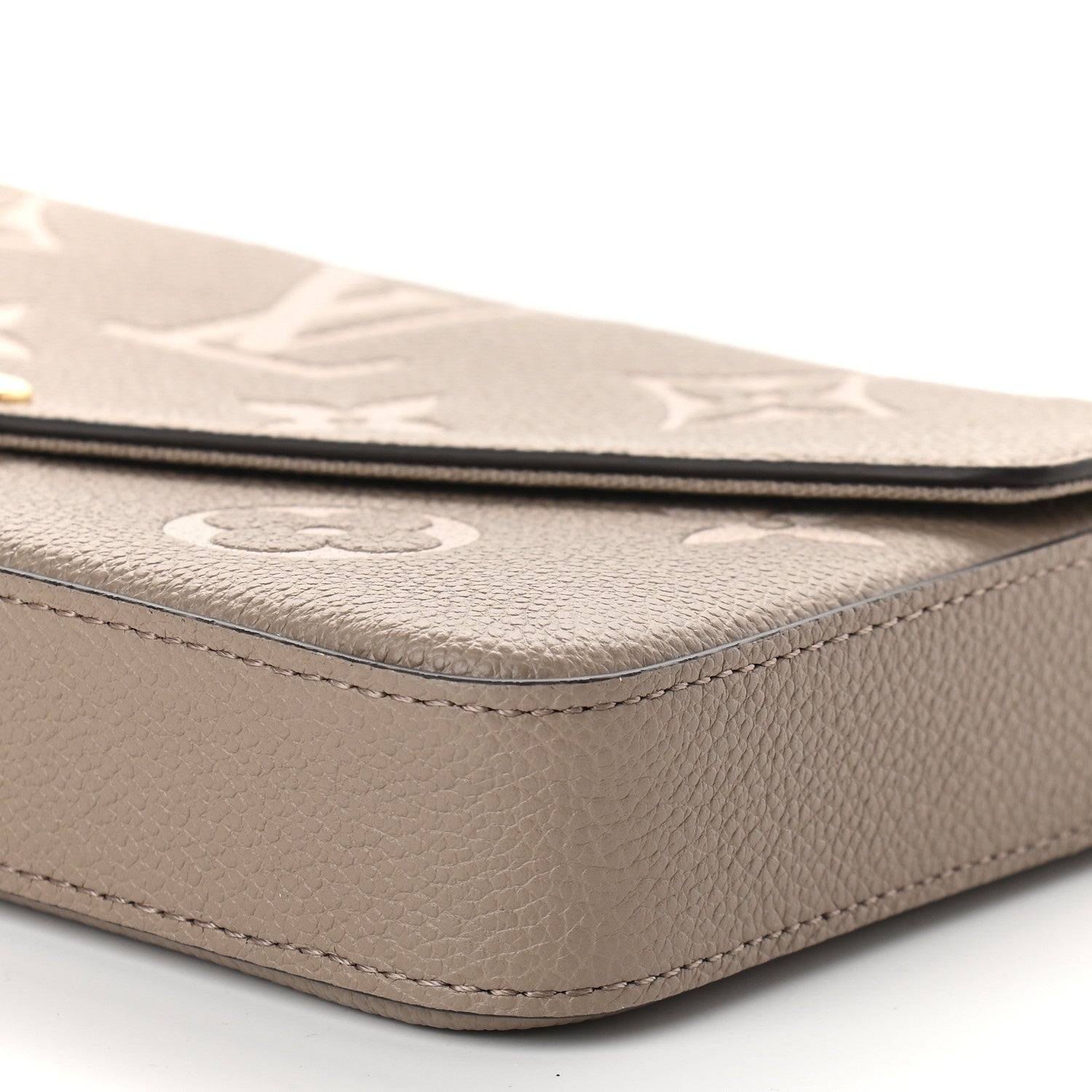 Louis Vuitton Empreinte Monogram Giant Felicie Pochette Tourterelle Creme 9 of 9
