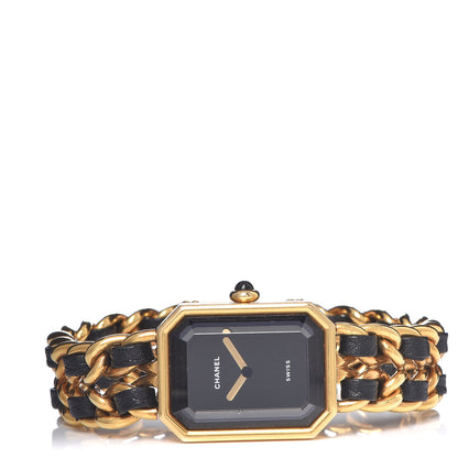 Chanel Stainless Steel Lambskin 20mm Chain Premiere Quartz Watch Gold M 3 of 9