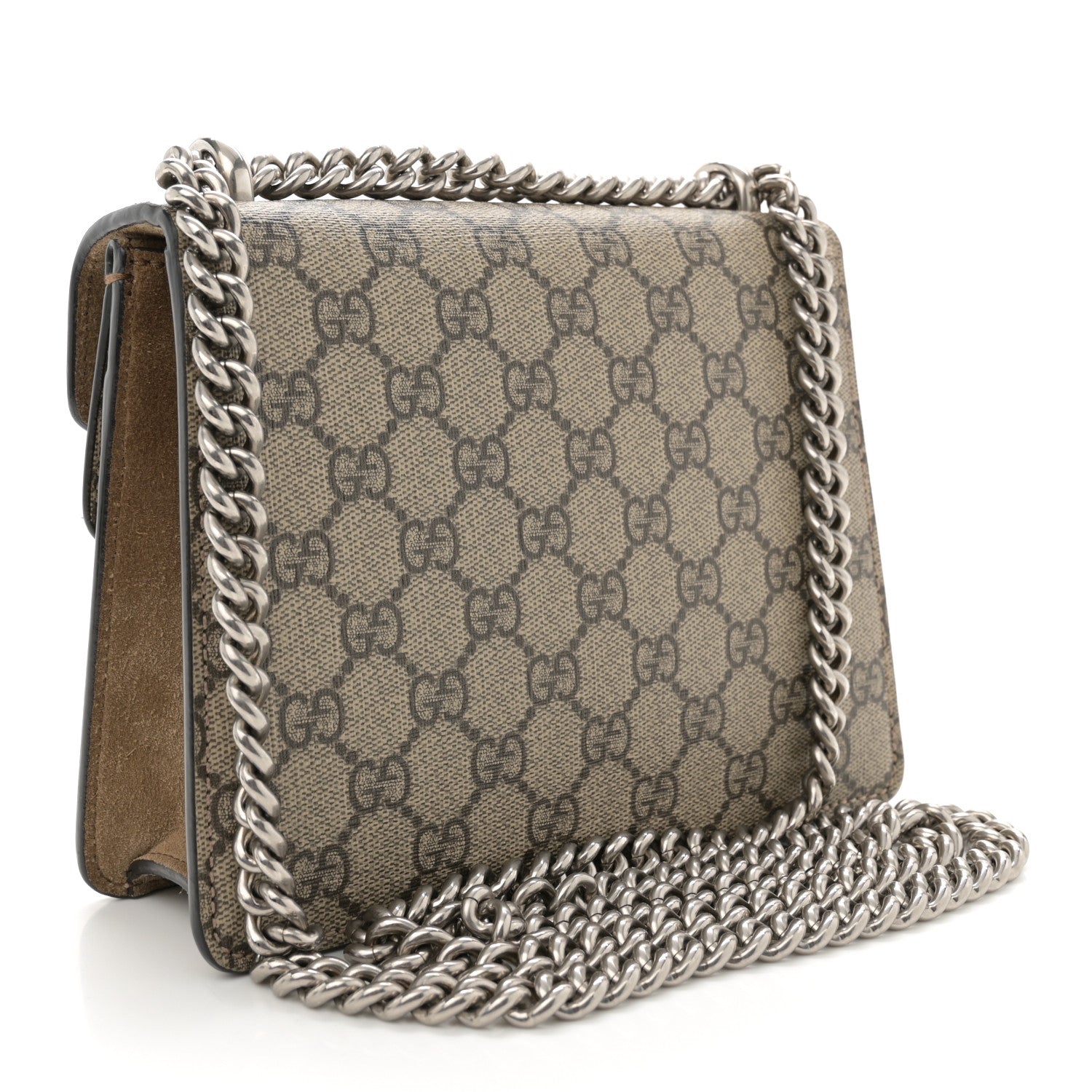 Gucci GG Supreme Monogram Mini Dionysus Shoulder Bag Taupe 3 of 12