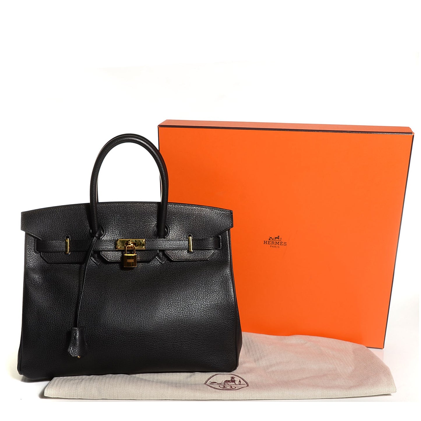 Vache Liegee Birkin 35 Black