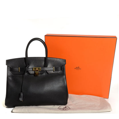 Hermes Vache Liegee Birkin 35 Black 7 of 23