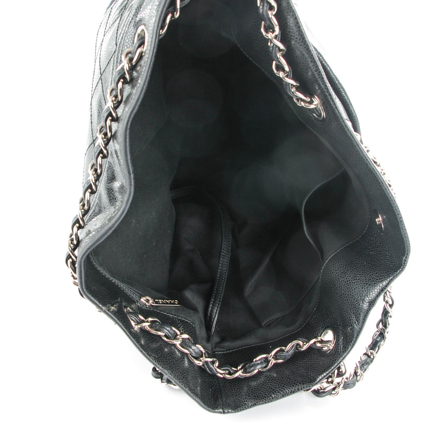Chanel Soft Caviar Large Timeless CC Shopping Tote Black 6 of 8