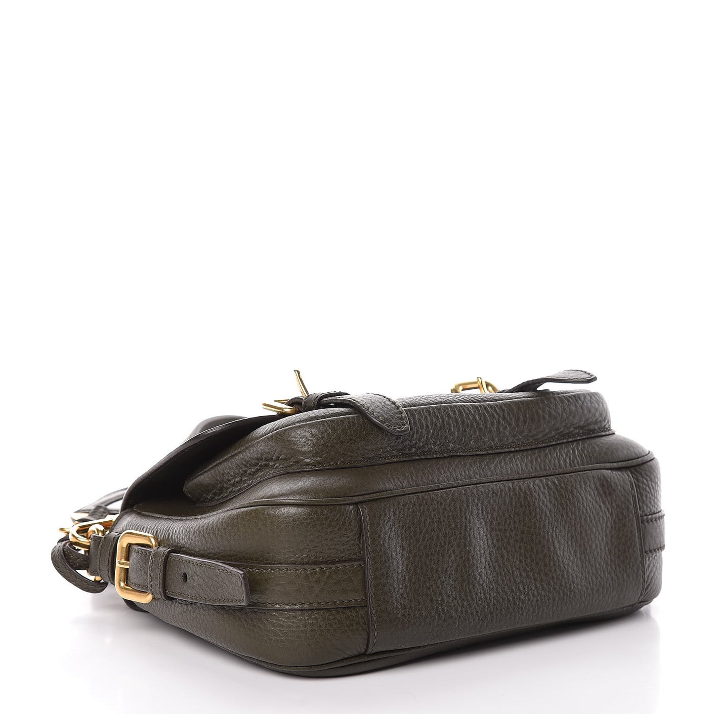 Vitello Daino Messenger Bag Militare