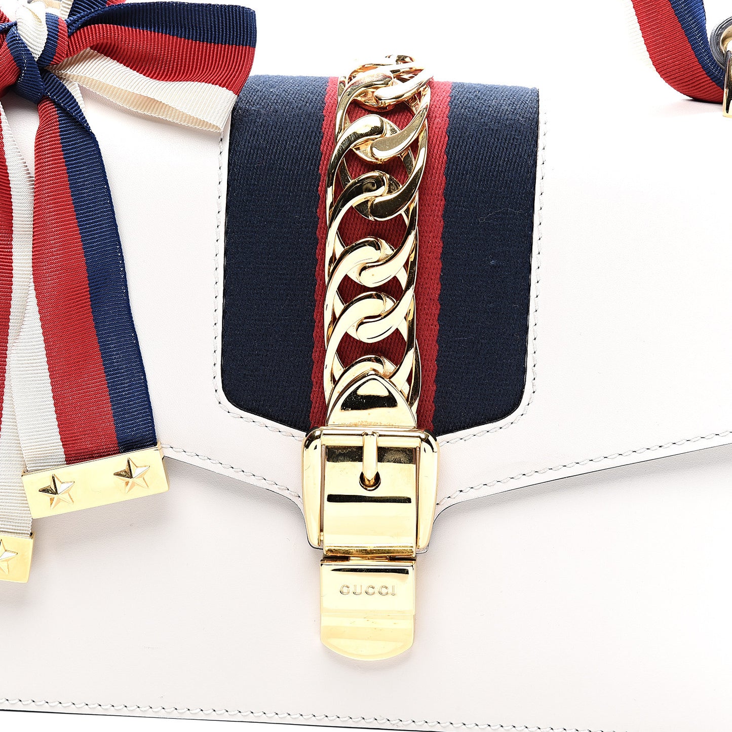 Calfskin Small Sylvie Shoulder Bag Off White