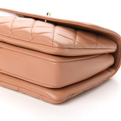 Chanel Lambskin Quilted Small Trendy CC Flap Dual Handle Bag Camel 7 of 10