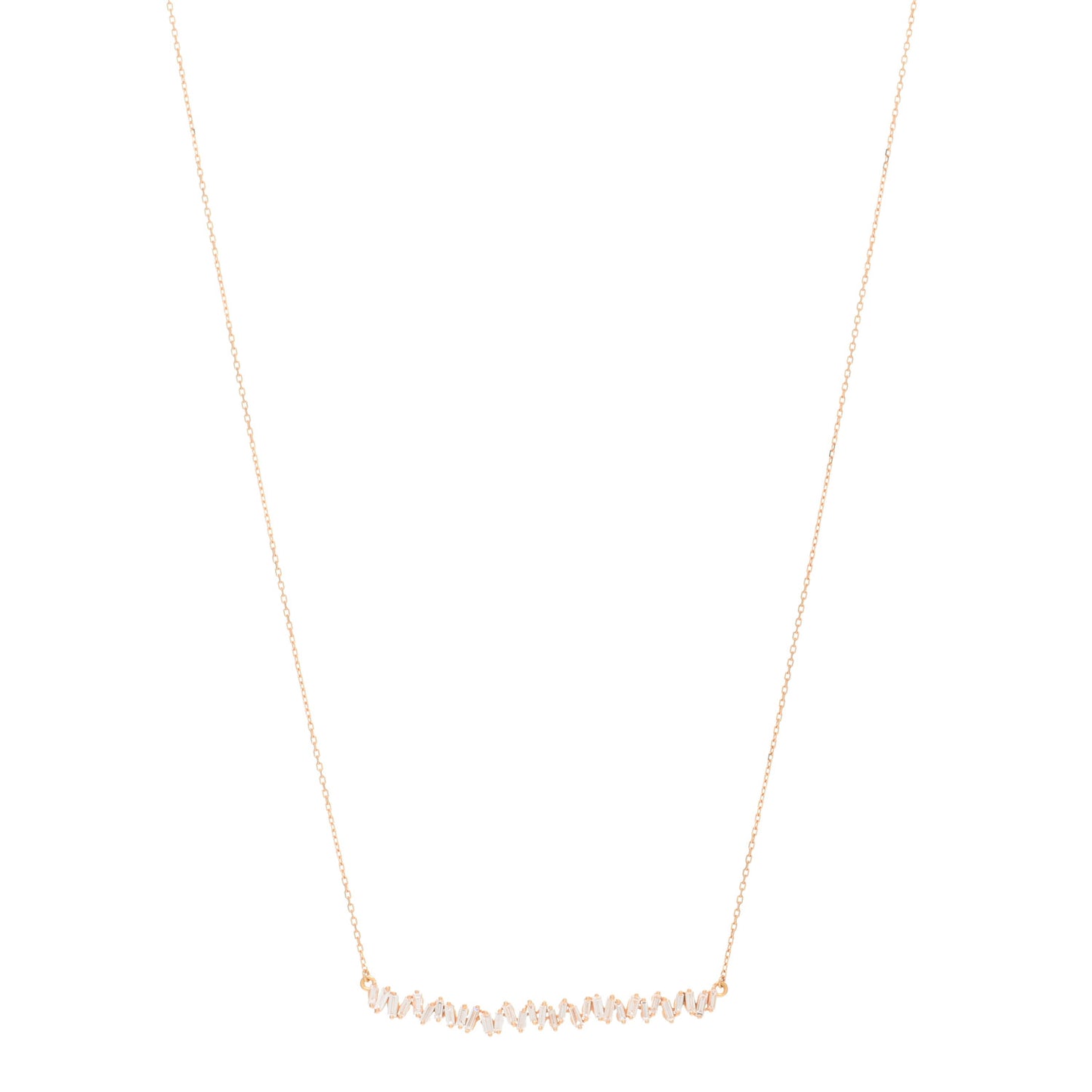 18K Rose Gold Diamond .56ctw Fireworks Necklace