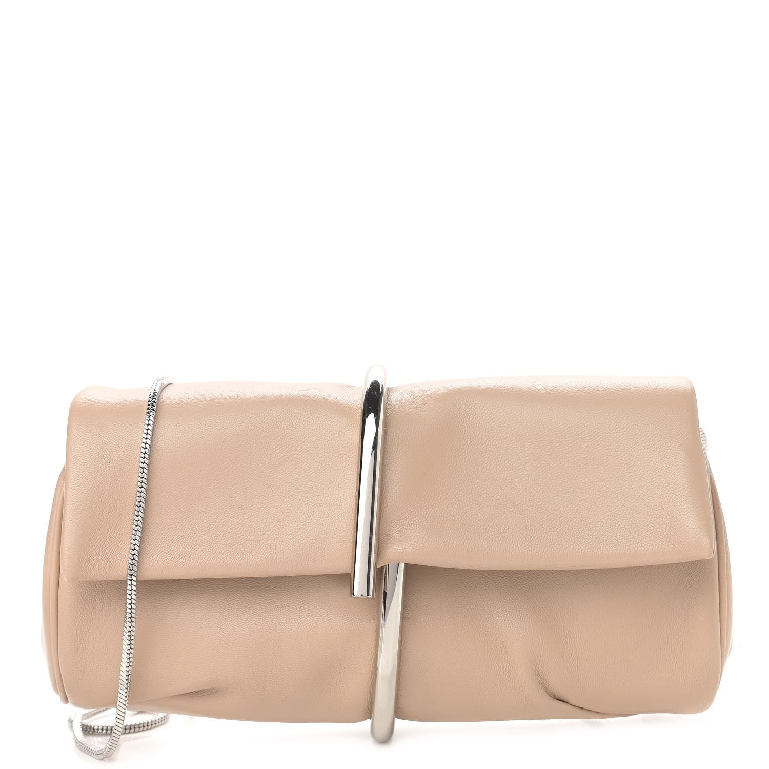 3.1 Phillip Lim Smooth Calfskin Alix Minaudiere Clutch Fawn 1 of 12