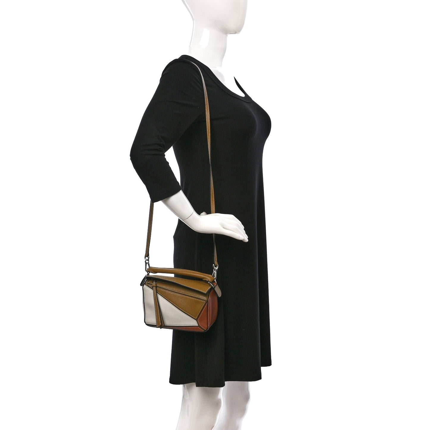 Calfskin Mini Puzzle Bag Ochre