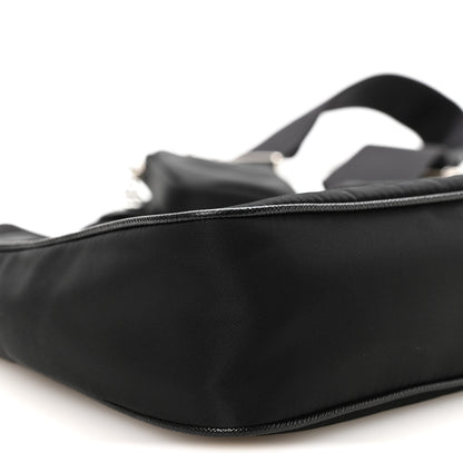 Prada Nylon Re-Edition 2005 Shoulder Bag Black Black 10 of 12