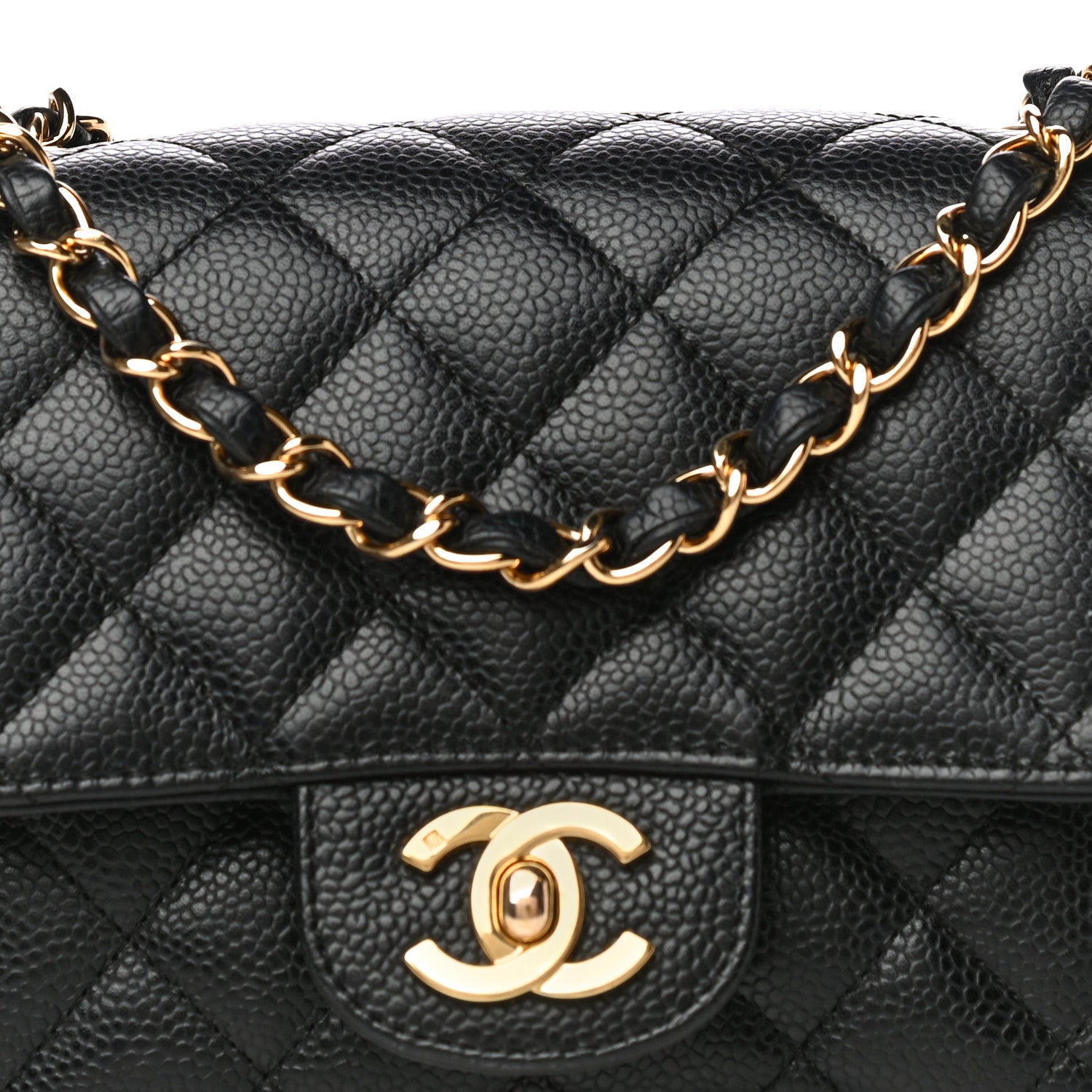 Chanel Caviar Quilted Mini Square Flap Black 8 of 15