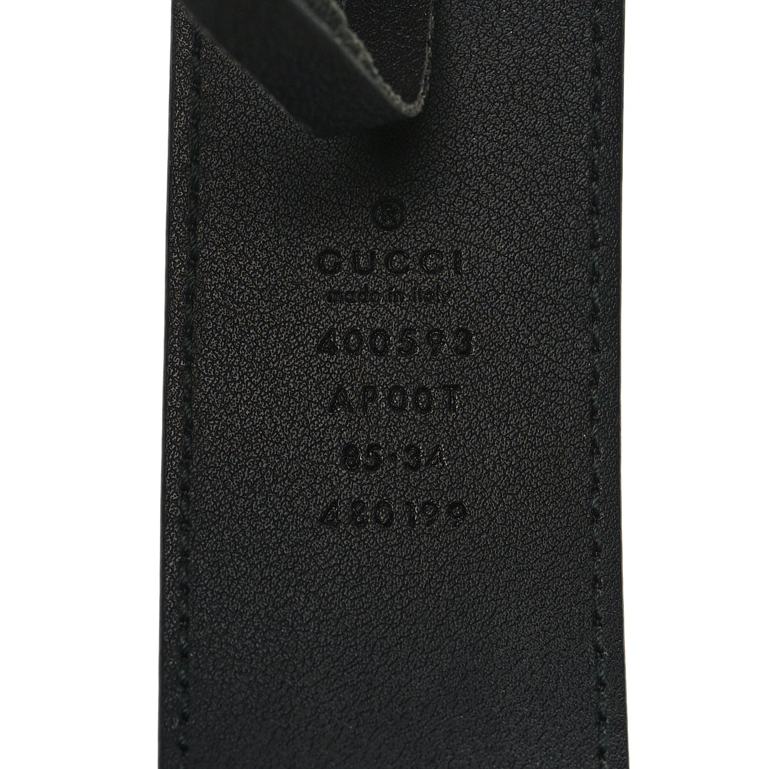Gucci Calfskin Double G 40mm Belt 85 34 Black 5 of 5