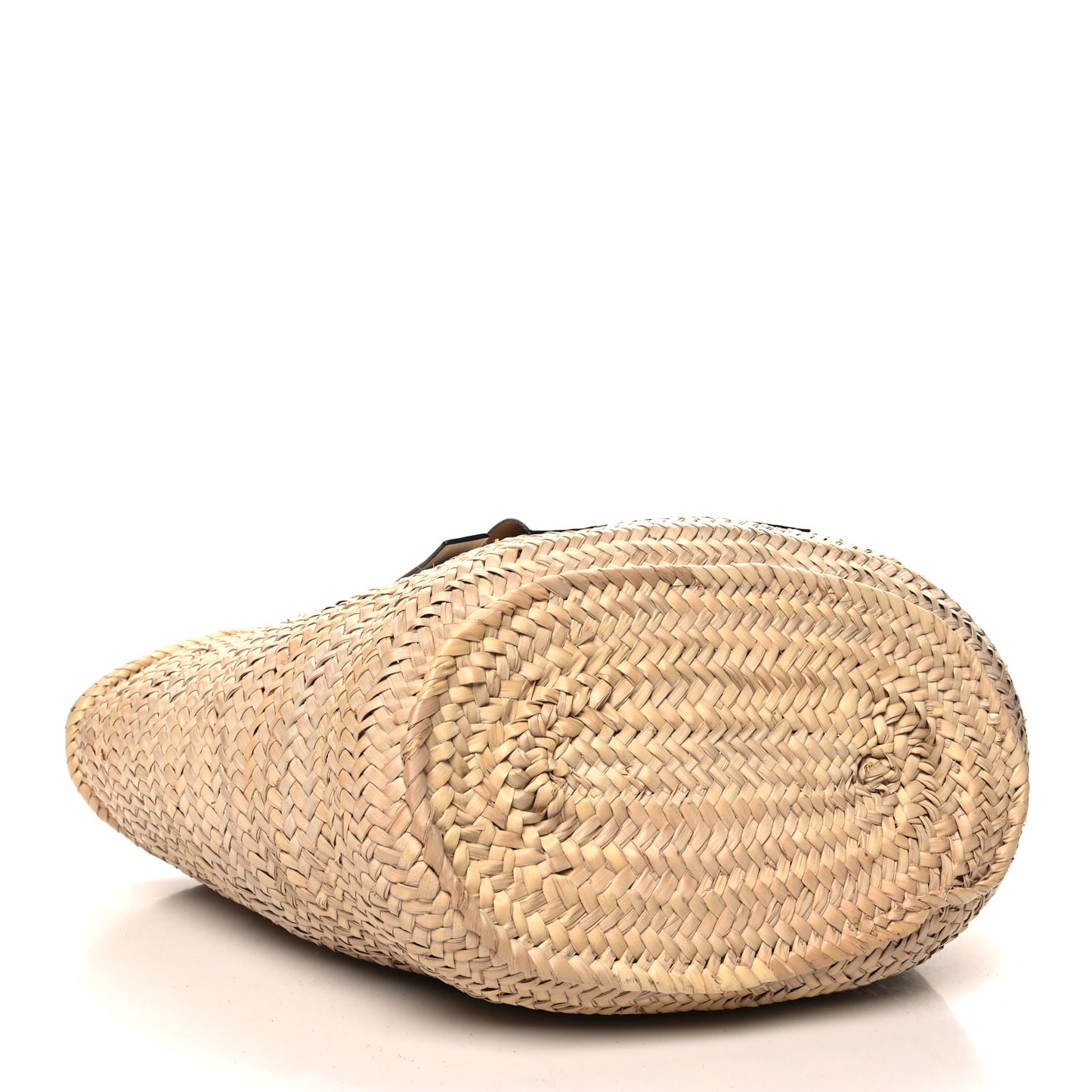 Raffia Large Basket Tote Bag White
