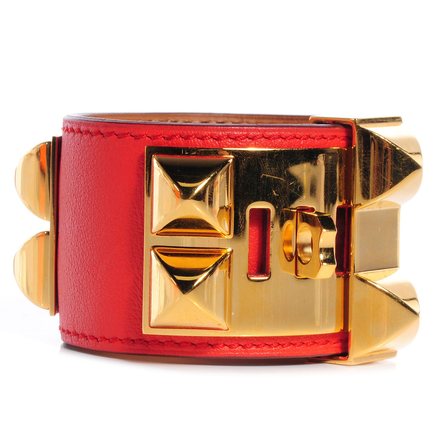 Hermes Swift Collier de Chien CDC Bracelet Capucine Small 3 of 7
