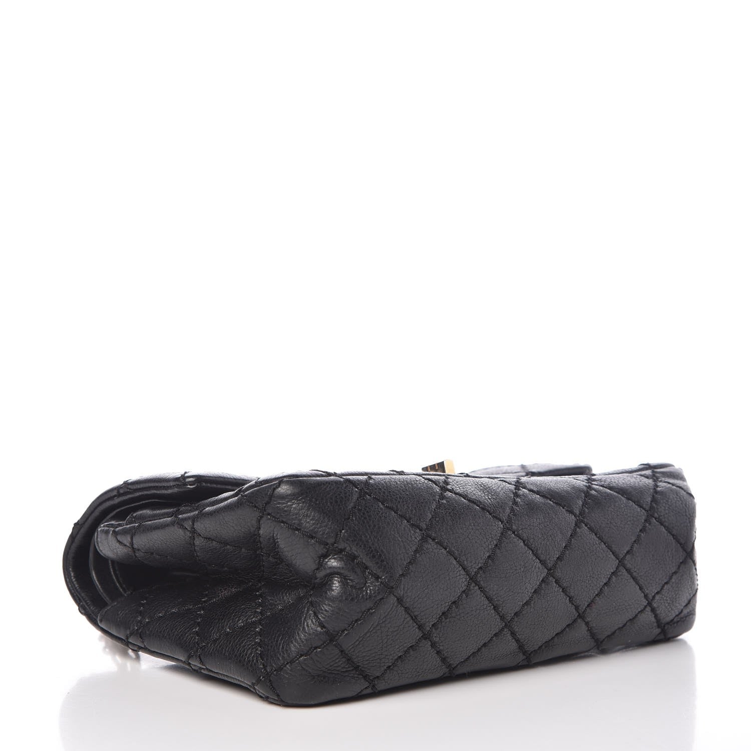 Chanel Aged Calfskin Quilted 2.55 Reissue 224 Flap Black 5 of 9