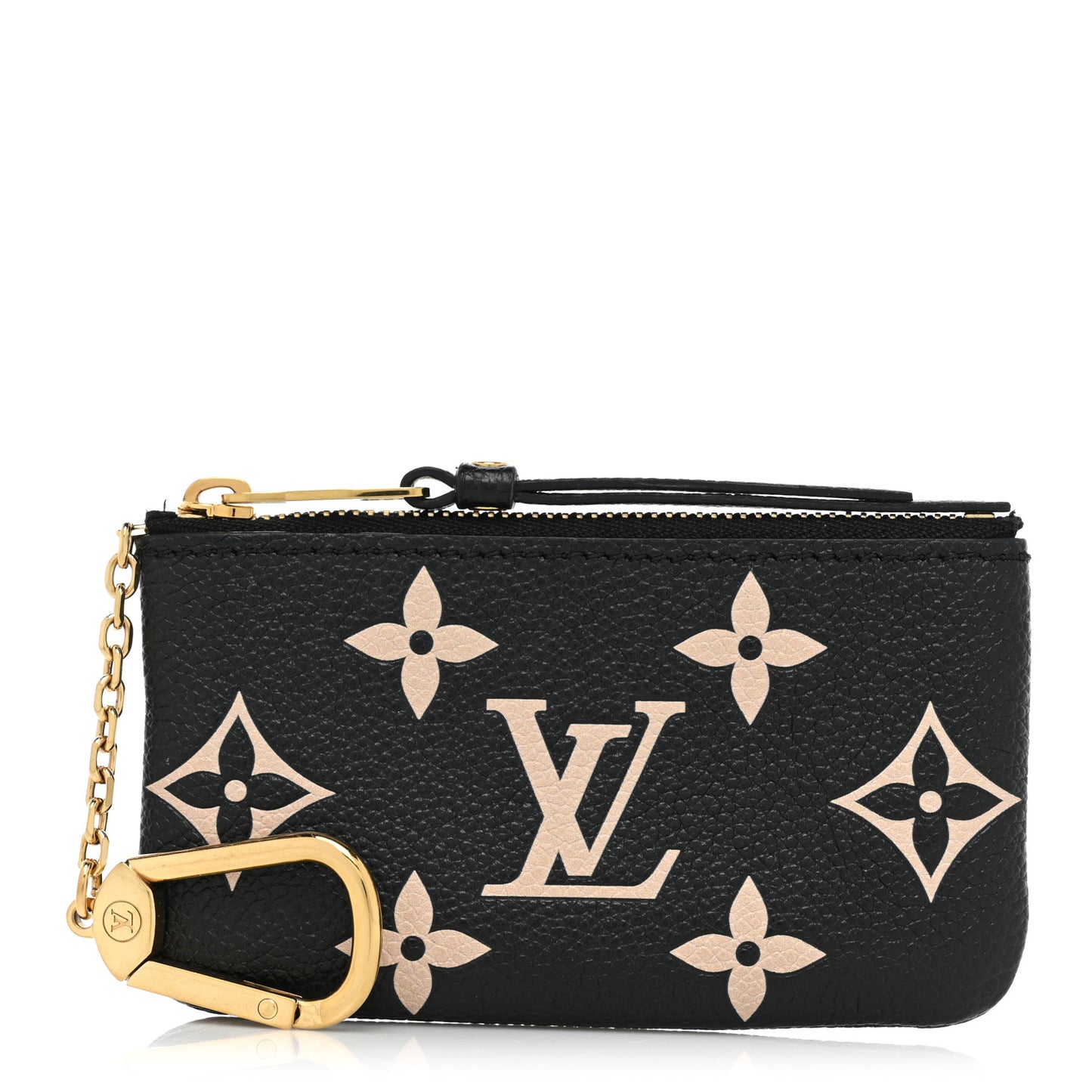 Empreinte Monogram Giant Key Pouch Black Beige