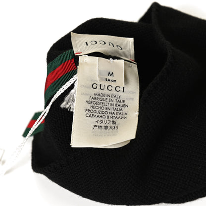 Gucci Wool Web Childrens Beanie Hat M Navy 4 of 4