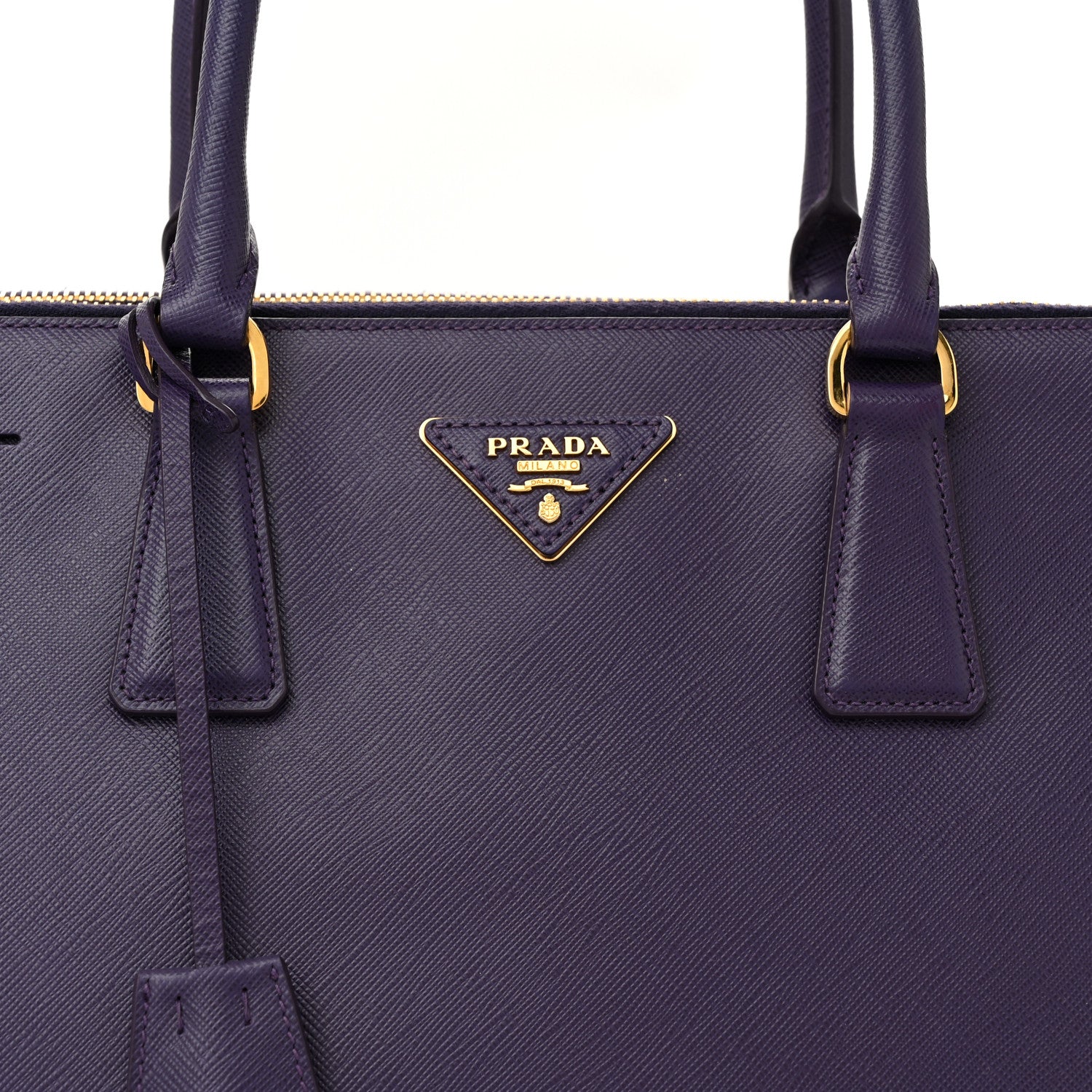 Prada Saffiano Lux Large Galleria Double Zip Tote Uva 8 of 14