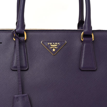 Prada Saffiano Lux Large Galleria Double Zip Tote Uva 8 of 14