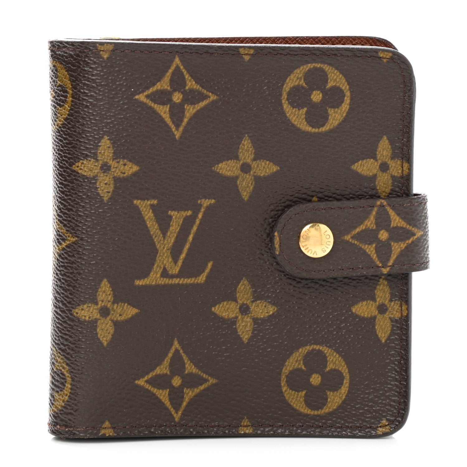 Louis Vuitton Monogram Compact Zippe Zipped Wallet 1 of 9