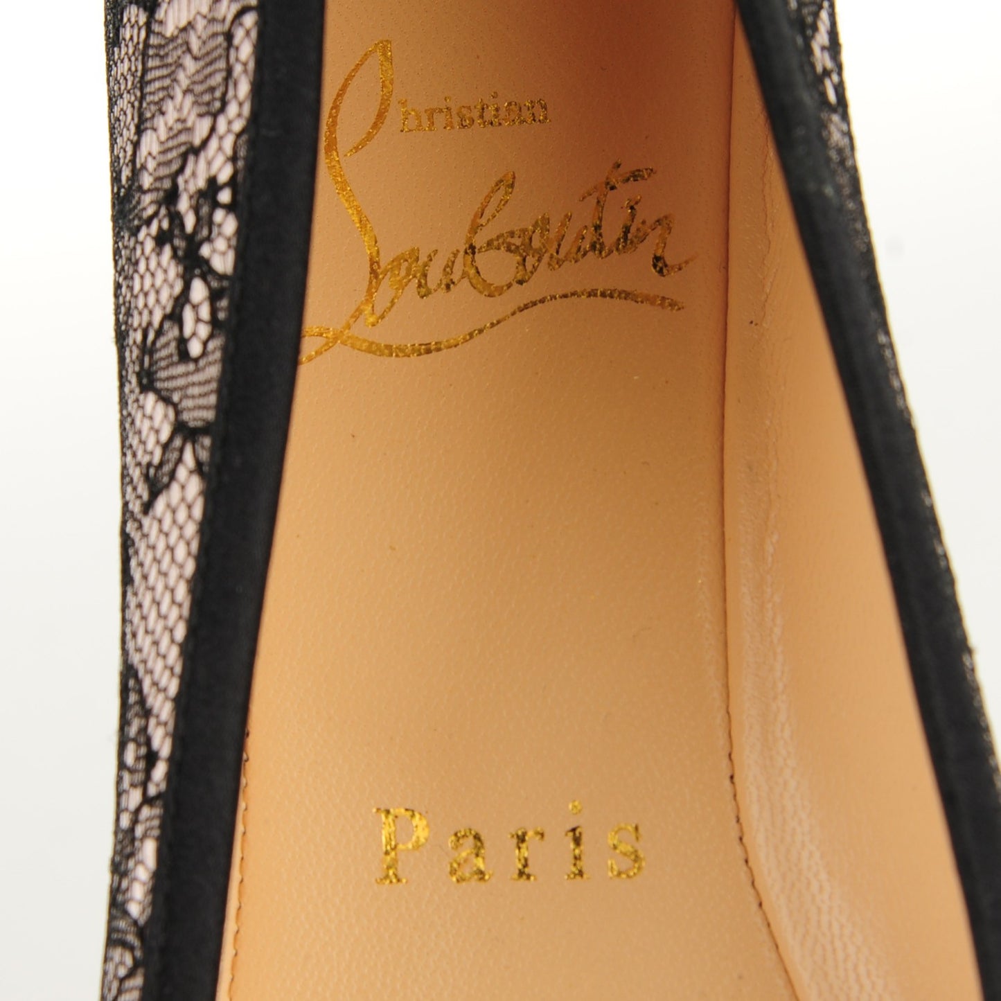 Satin Lace Boudoir Flats Chantilly 38.5